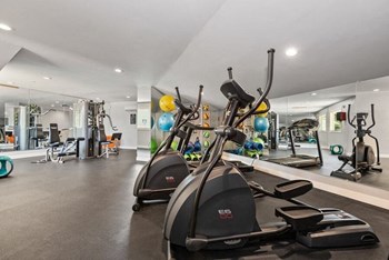 Fitness center cardio machines