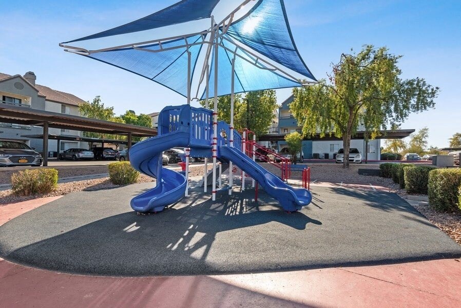 Covered playground at Array South Mountain, Phoenix, AZ