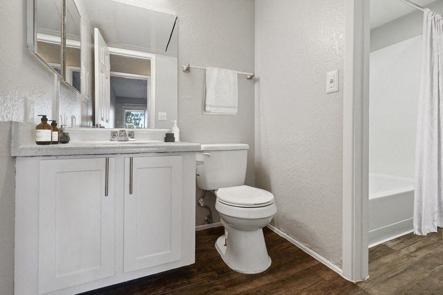 Model primary bedroom