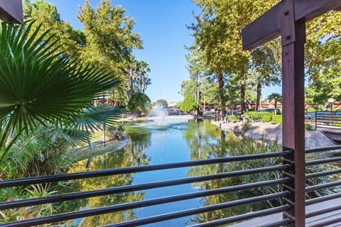 Lakeside view at Lakeside Casitias