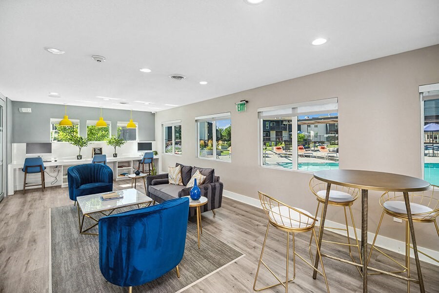 Community Leasing Office at Waterfront Apartments in Lakewood, CO.