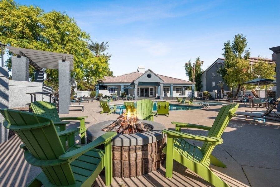 Firepit at Array South Mountain, Phoenix, Arizona