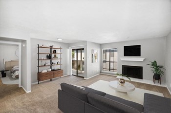 Model living room with large open floor plan - Photo Gallery 3