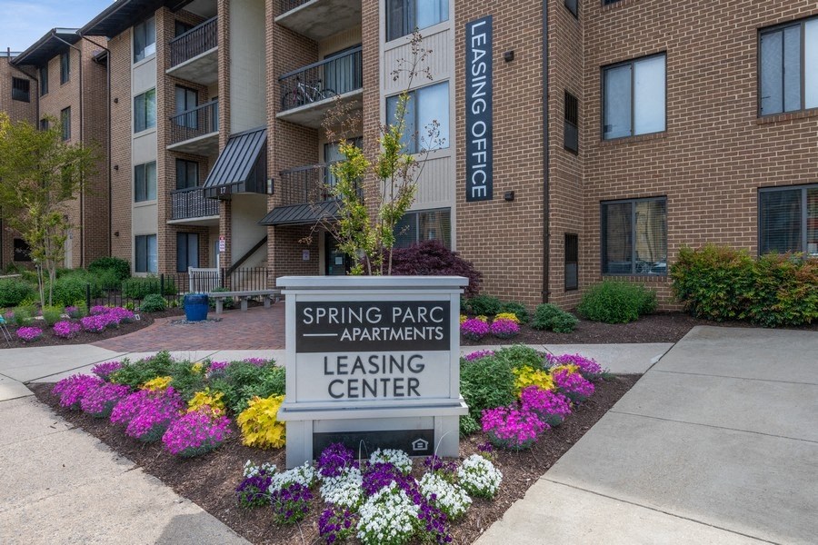 Property Entrance sign and building exteriors