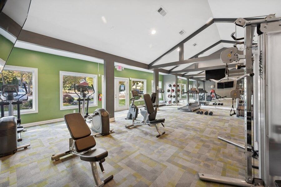 Fitness center with state-of-the-art equipment
