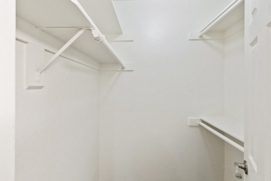 Model walk-in closet