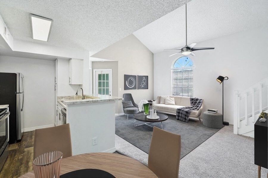 Model dining and living room