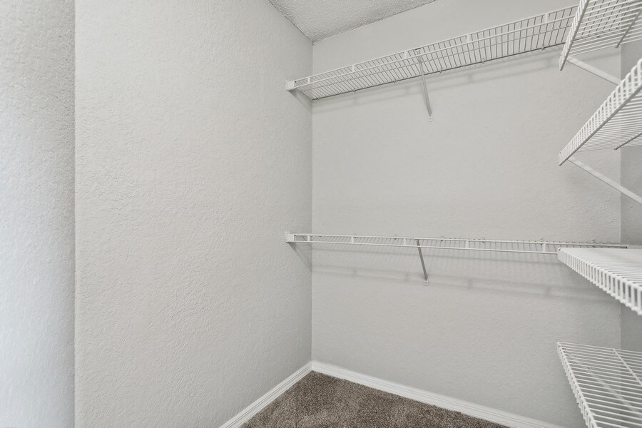 Model walk-in closet
