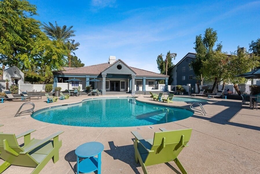 Swimming pool at Array South Mountain, Phoenix, 85044