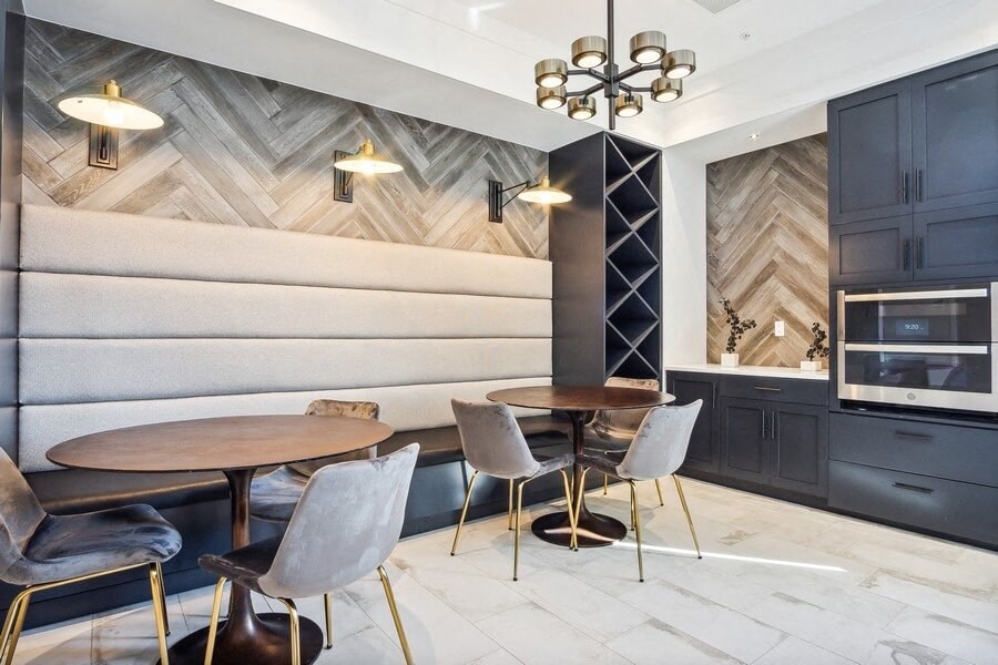 Community area with tables