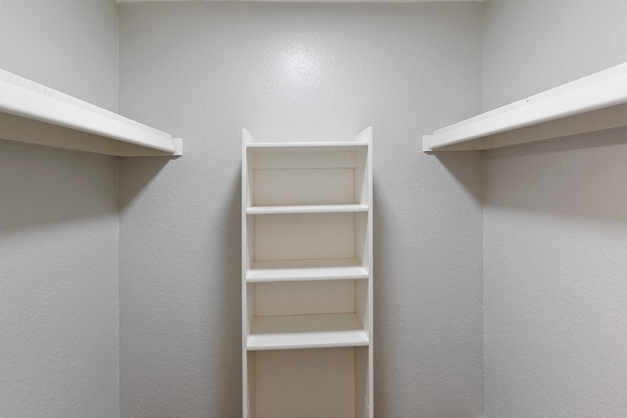 Model walk-in closet