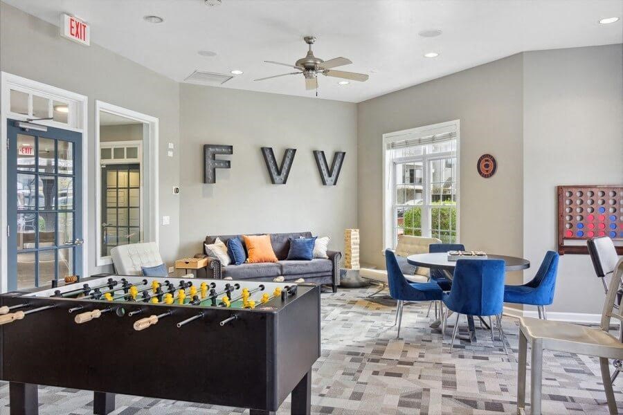 Clubhouse lounge area