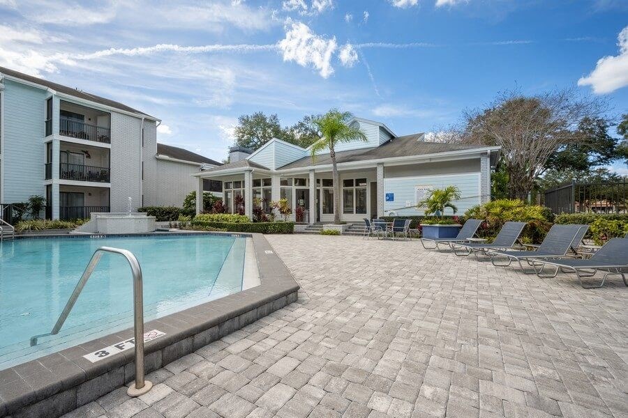 View of sundeck with lounger chairs
