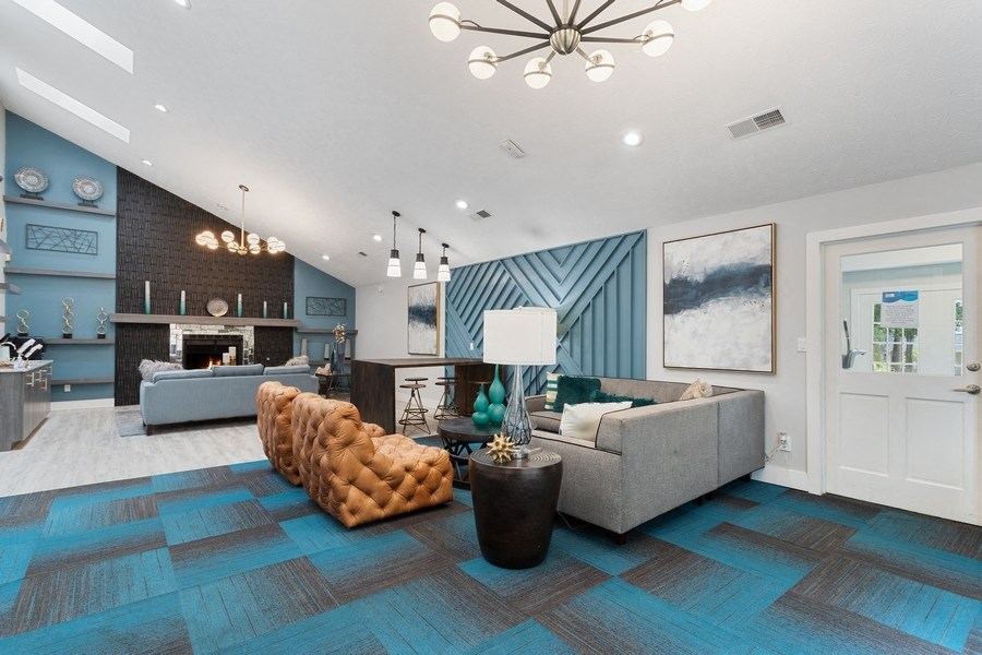 Clubhouse lounge area