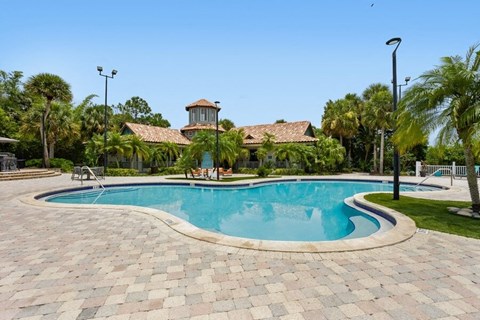 Large community swimming pool