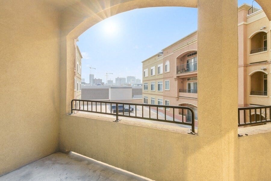 Private balcony patio