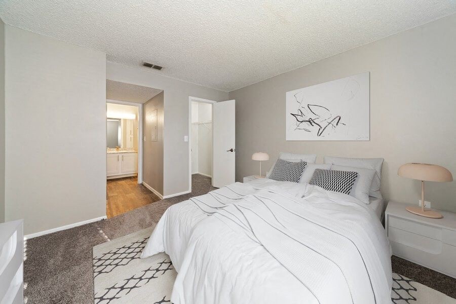 Model master bedroom