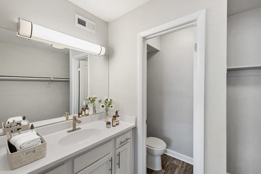 Model primary bathroom