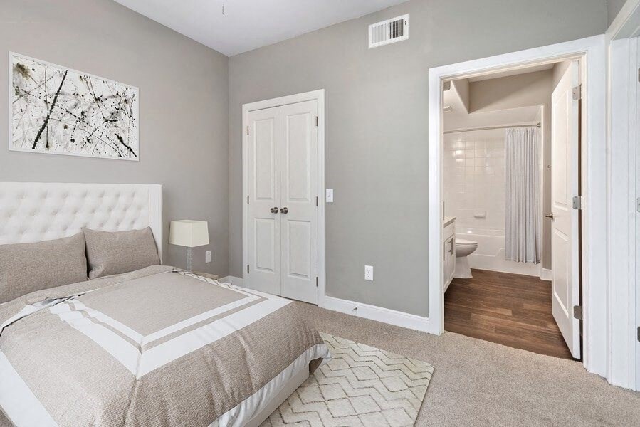 Model primary bedroom