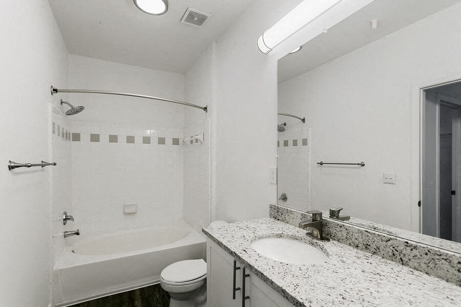 Model master bathroom