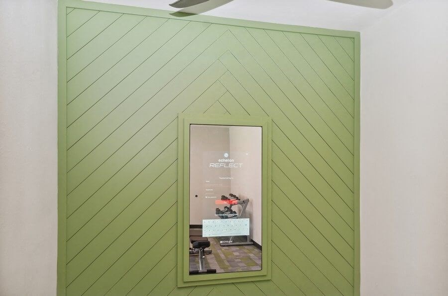 Fitness center door at Cobblestone, Texas, 76011