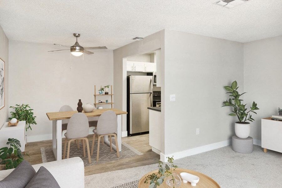 Model dining and kitchen