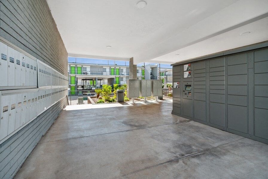 Secure parcel lockers