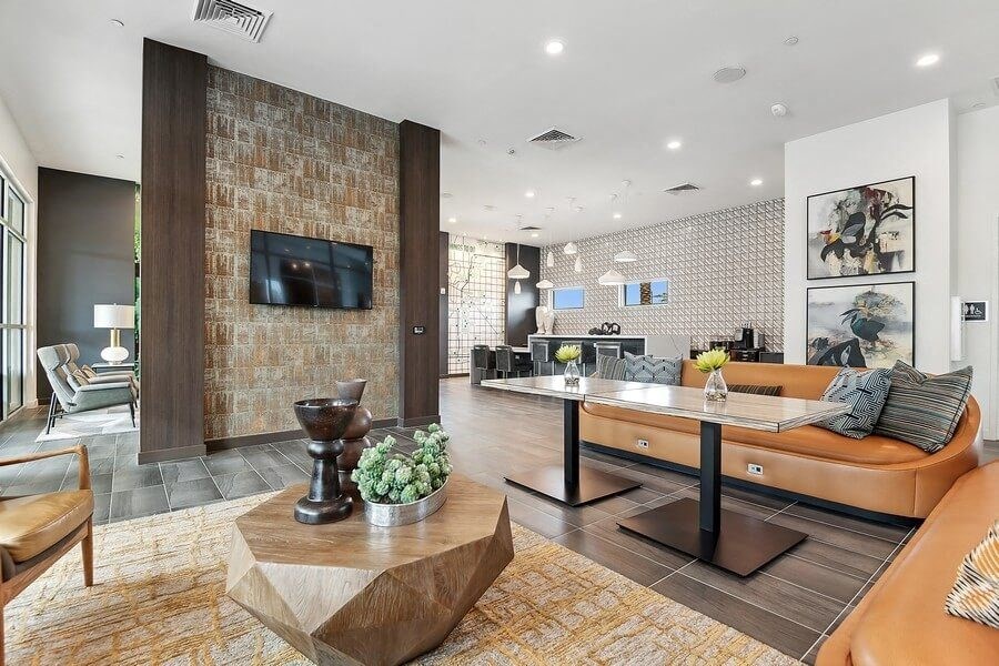 Leasing office lobby