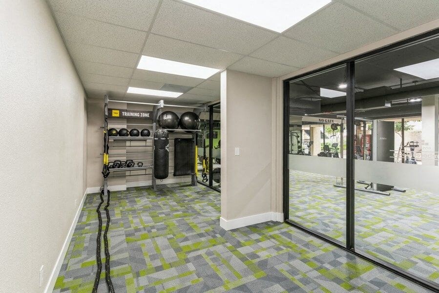 Fitness center entrance