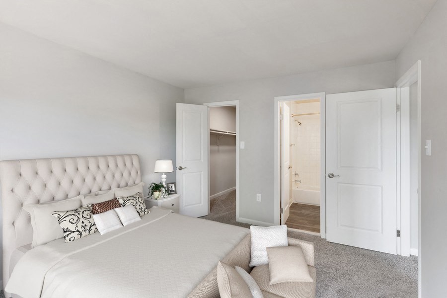 Model primary bedroom