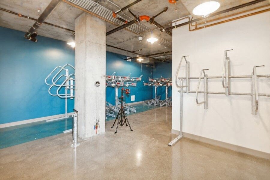 Community bike storage at Tl Residences