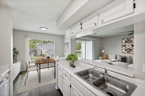 Model kitchen and dining room