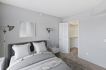 Model primary bedroom