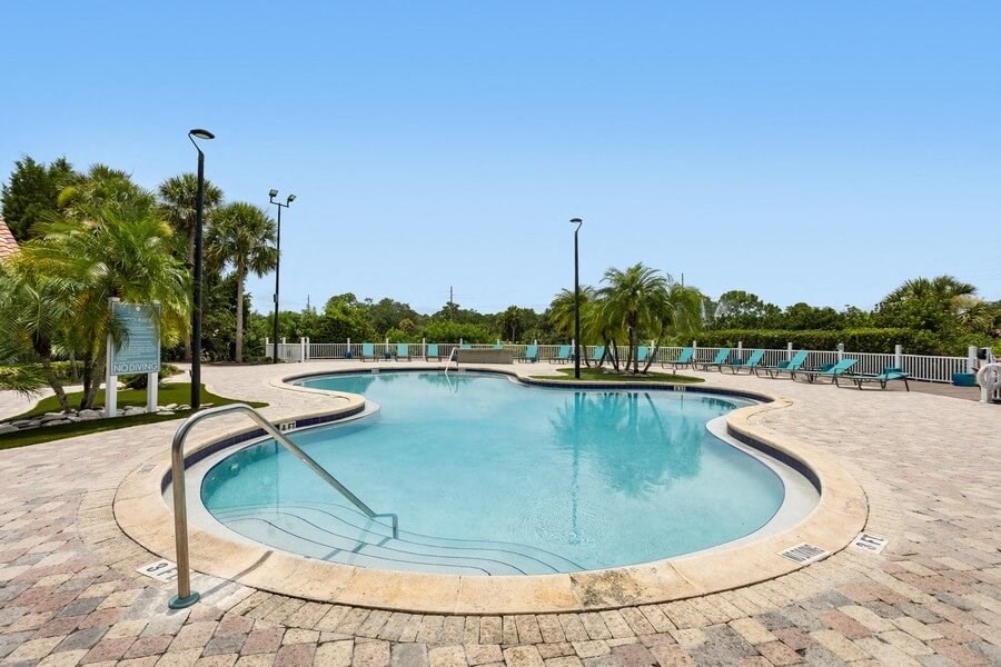 Resort style swimming pool