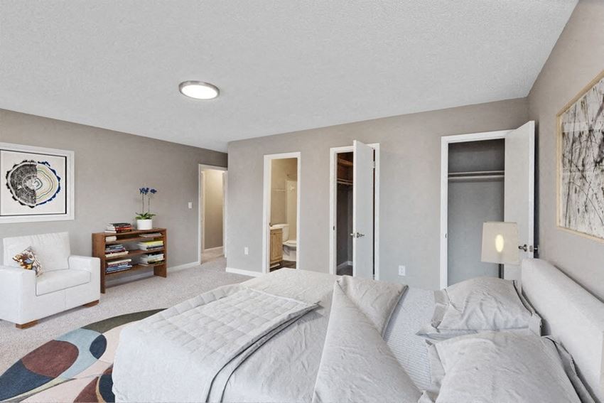Model master bedroom