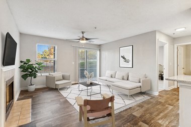 Model apartment living room