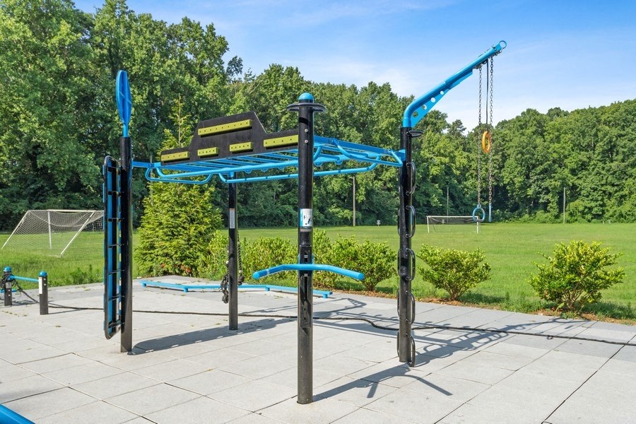 Fitness area outdoors