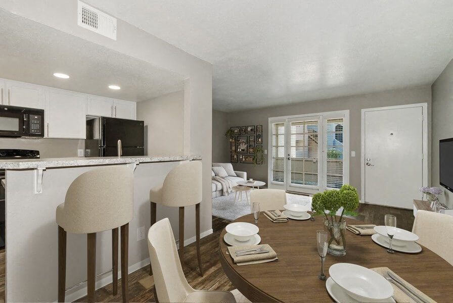 Model kitchen and dining