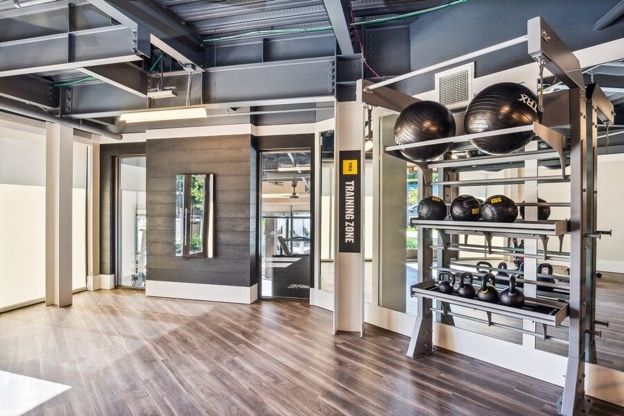 Fitness center equipment