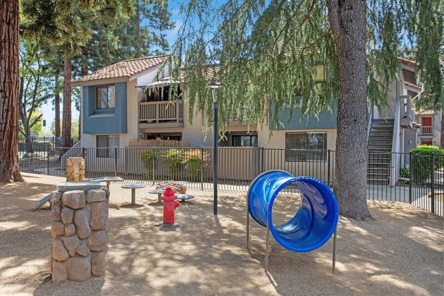 Community Dog Park with Agility Equipment at Creek 2645 Apartments in Sacramento, CA.