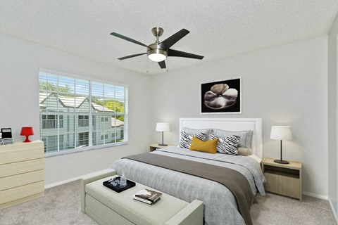 Model master bedroom