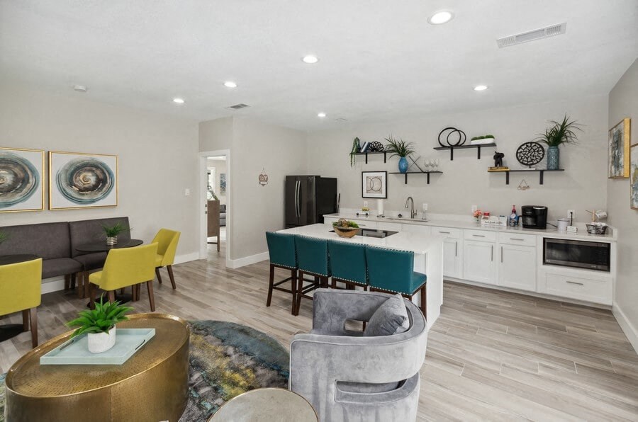 Leasing office lobby