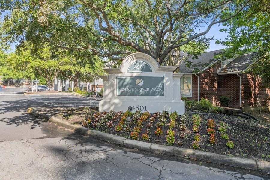 Property entrance sign
