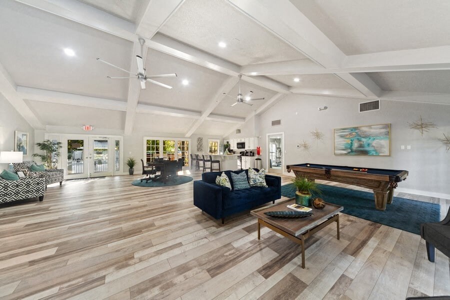 Clubhouse lounge area