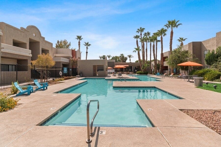 Resort style swimming pool