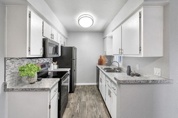Model kitchen with updated appliances