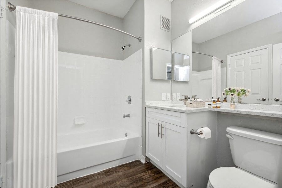 Model bathroom bathtub