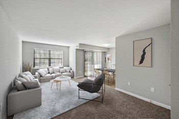 Model living room with wood inspired flooring - Photo Gallery 3