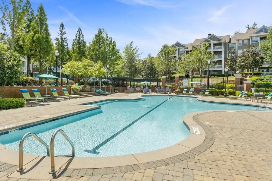 Resort style swimming pool