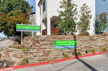 Apartment exterior entrance road